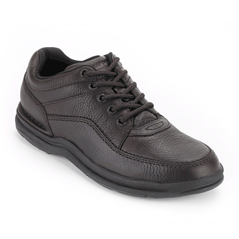 Zapatillas Rockport Hombre Mexico - World Tour Classic Shoe Marrom Oscuro - KBWHT1465